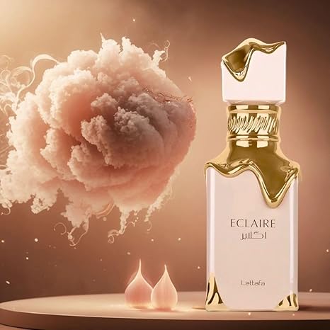 Lattafa Eclaire - Vanilla, Caramel, Sweet, Floral - Eau de Parfum Long-Lasting Fragrance for Women, 3.40 Ounce / 100 ml