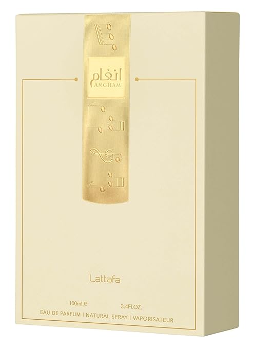Lattafa Angham - Citrus, Lavender, Musk, Amber, Vanilla - Eau de Parfum Long-Lasting Fragrance for Unisex, 3.40 Ounce / 100 ml